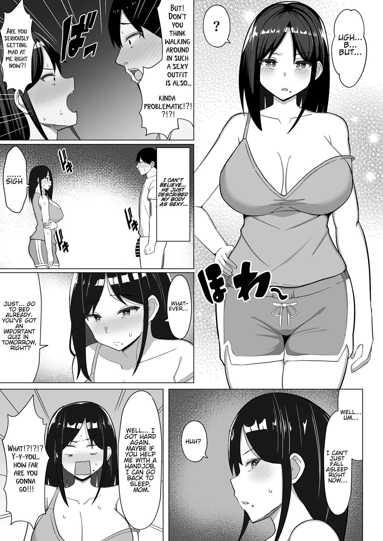 Living with mom in a four-and-a-half tatami room! (EmbarrassedHentai Anime GIF)