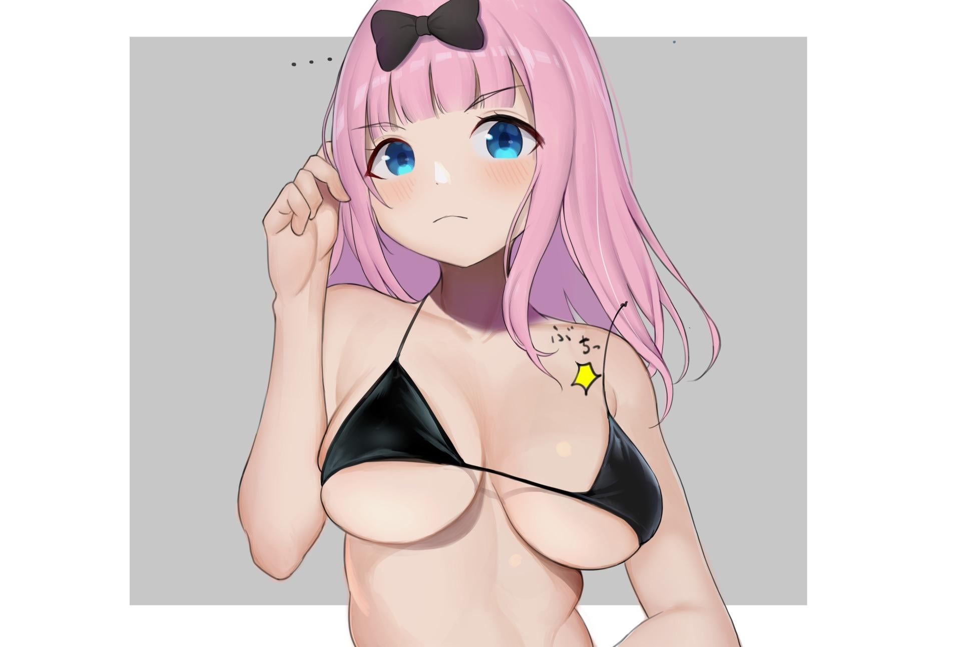 Fujiwara’s top falls off (gatchan) [Kaguya: Love is War] - gatchan