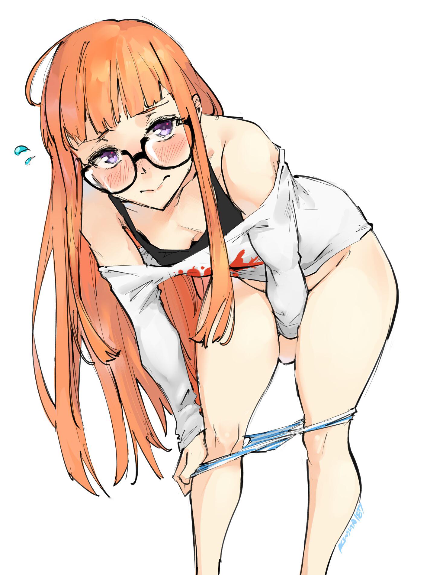 A little embarrassed about taking off her undies (kenshin187) [Persona 5] - kenshin187
