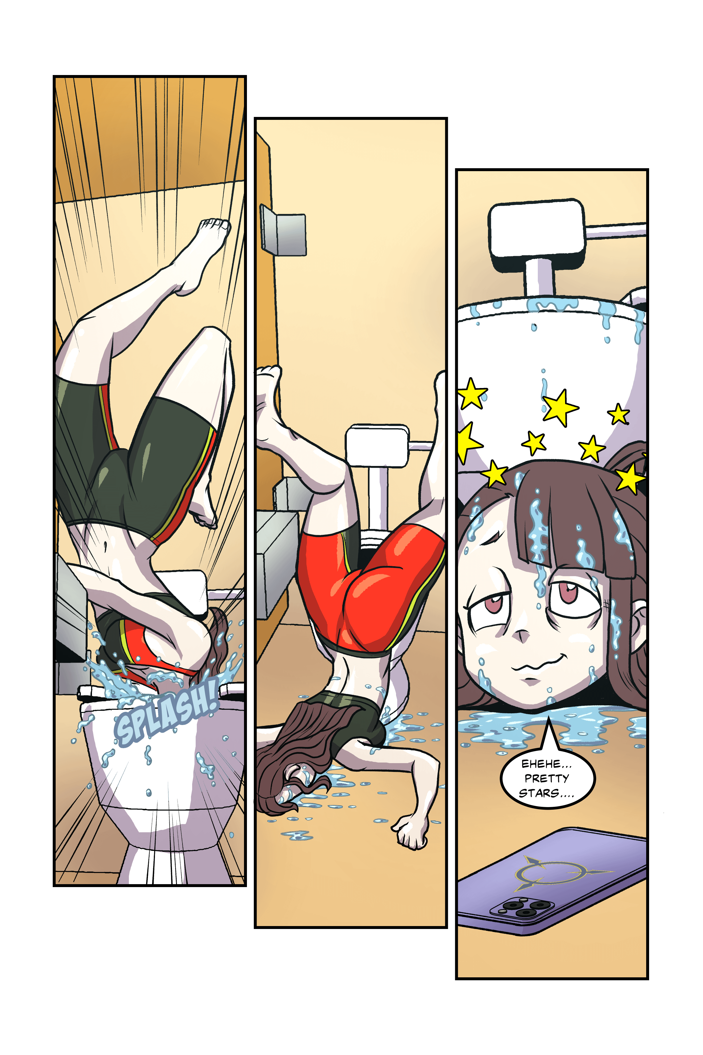 Akko Kagari, Sucy Manbavaran, Diana Cavendish and the blue team in LWA: Bathroom Incident Pages 50-69(RamenSquad) [Little Witch Academia] - RamenSquad