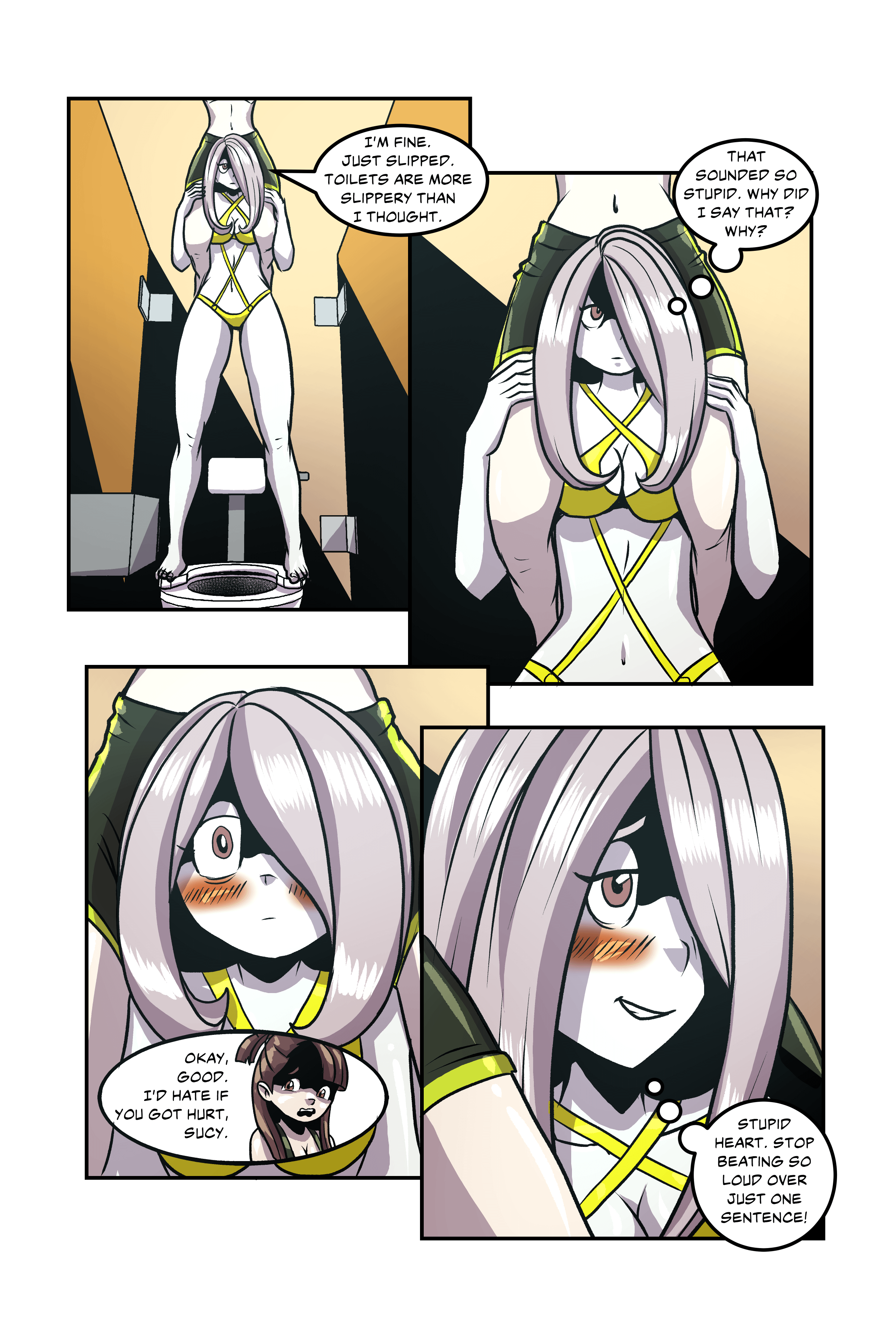 Akko Kagari, Sucy Manbavaran, Diana Cavendish and the blue team in LWA: Bathroom Incident Pages 50-69(RamenSquad) [Little Witch Academia] - RamenSquad