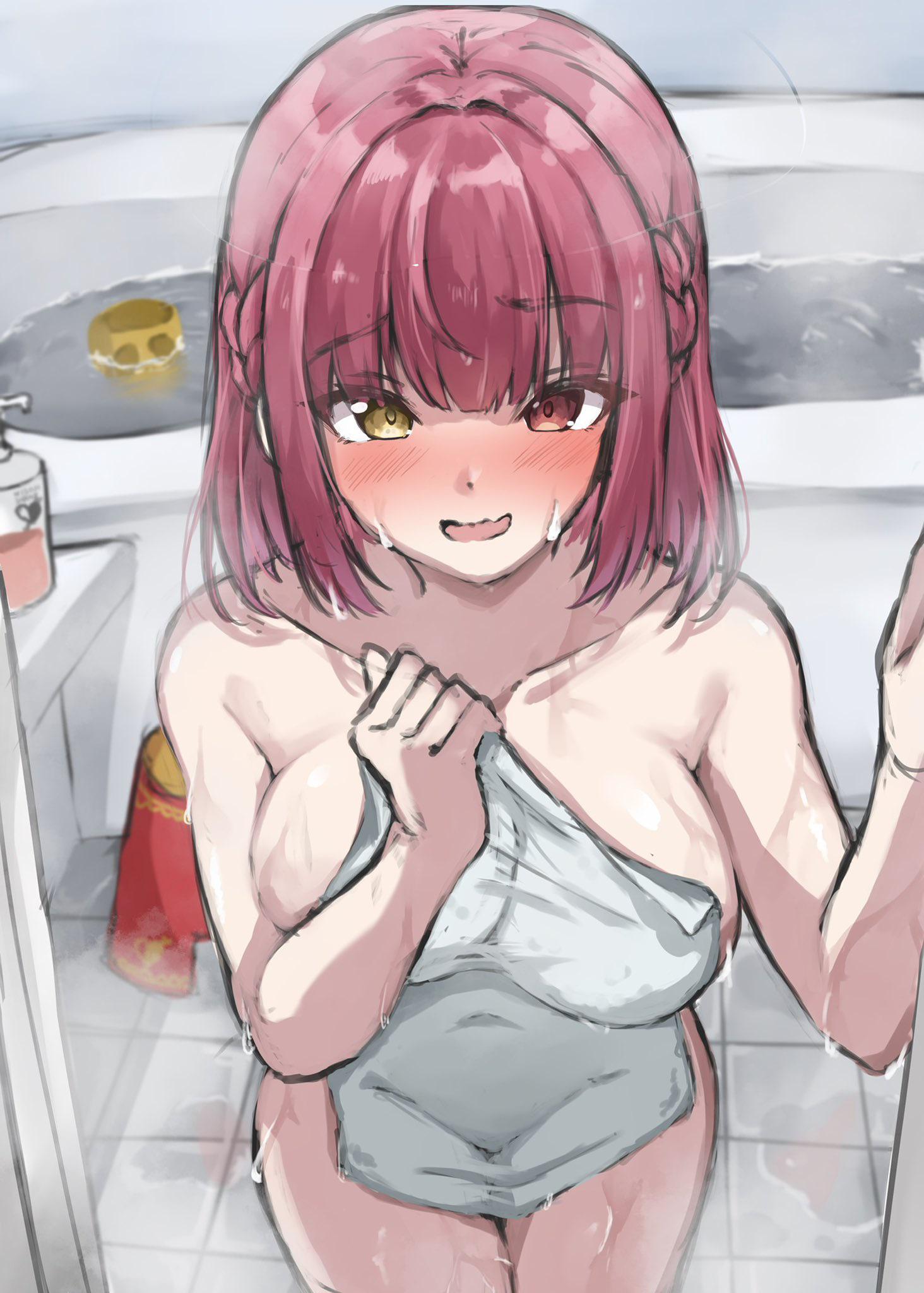 Marine coming out of the bath (takuty) [Hololive] - takuty