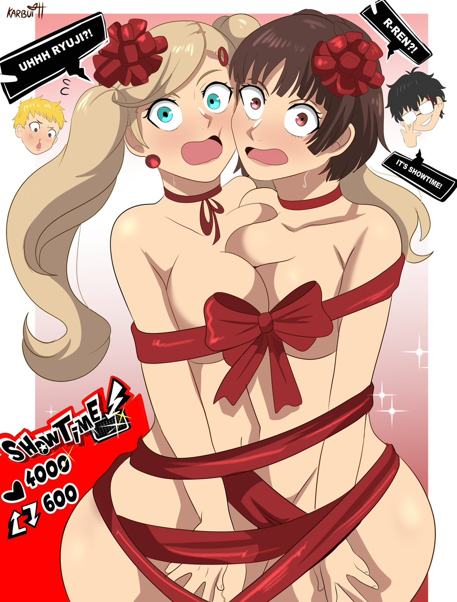 Ann and Makoto about to have fun with Joker and Ryuji [persona] - persona