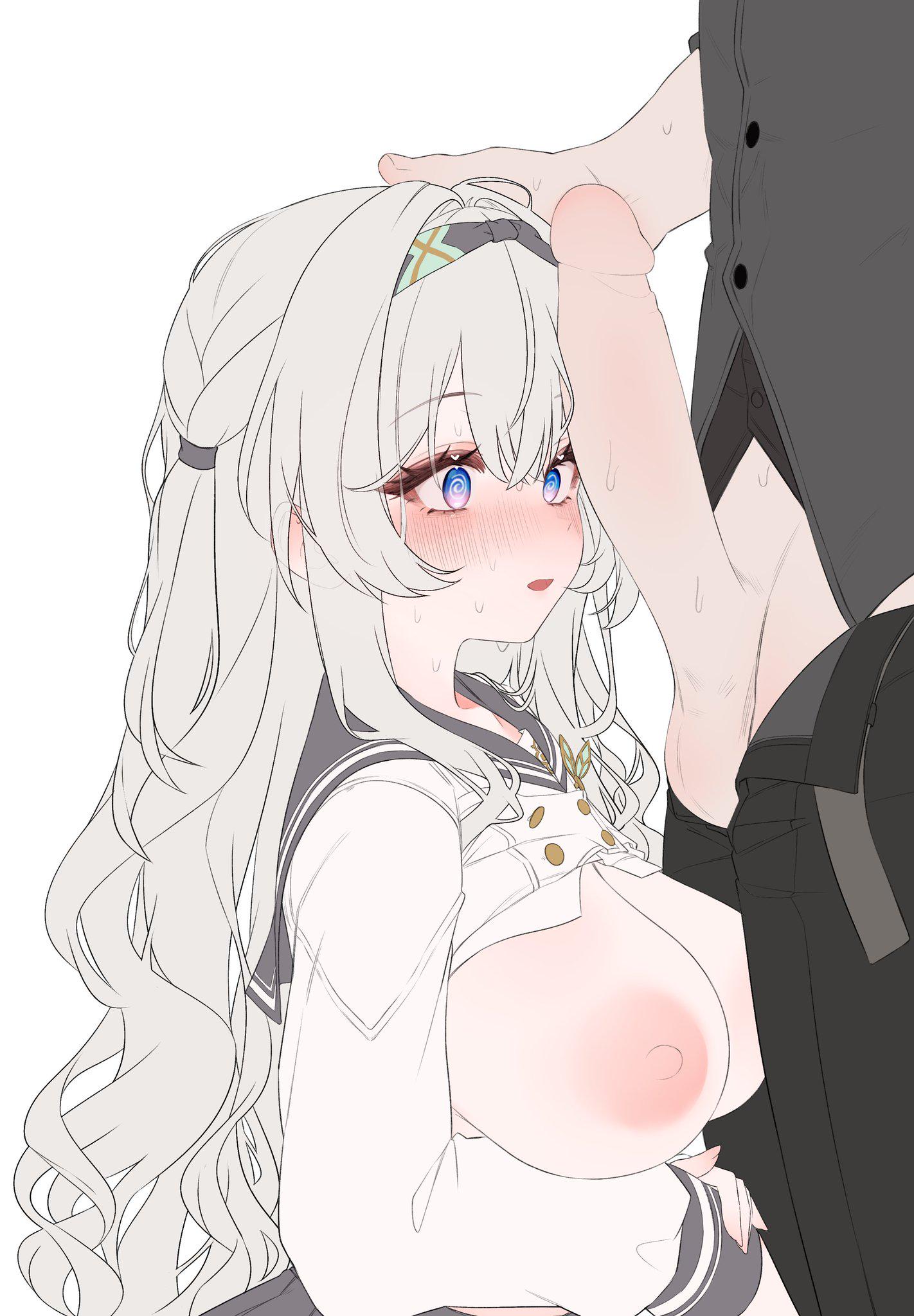 Alot to take in... (EmbarrassedHentai Anime GIF)