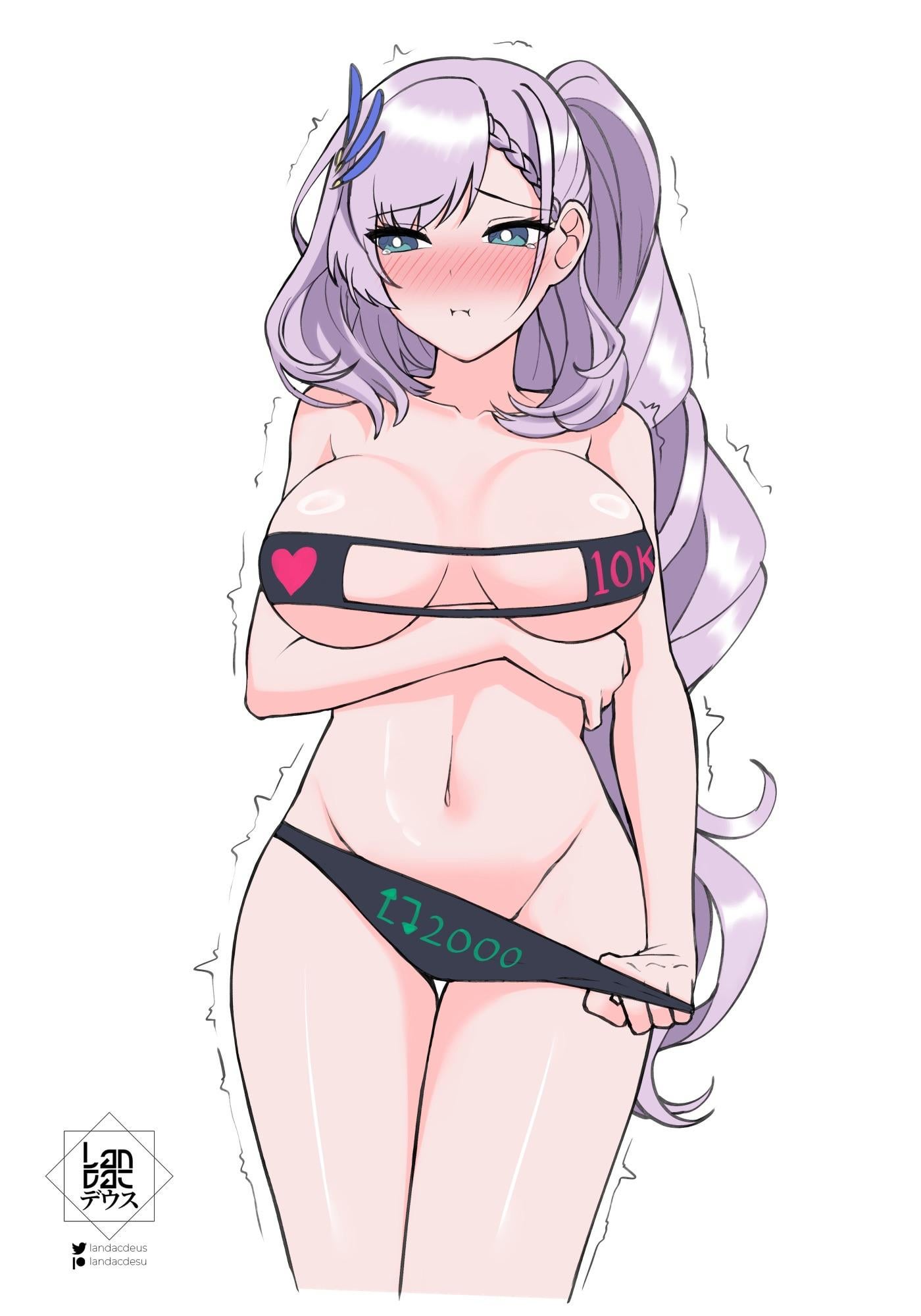 Stripping Reine (landacdeus) [Hololive] - landacdeus