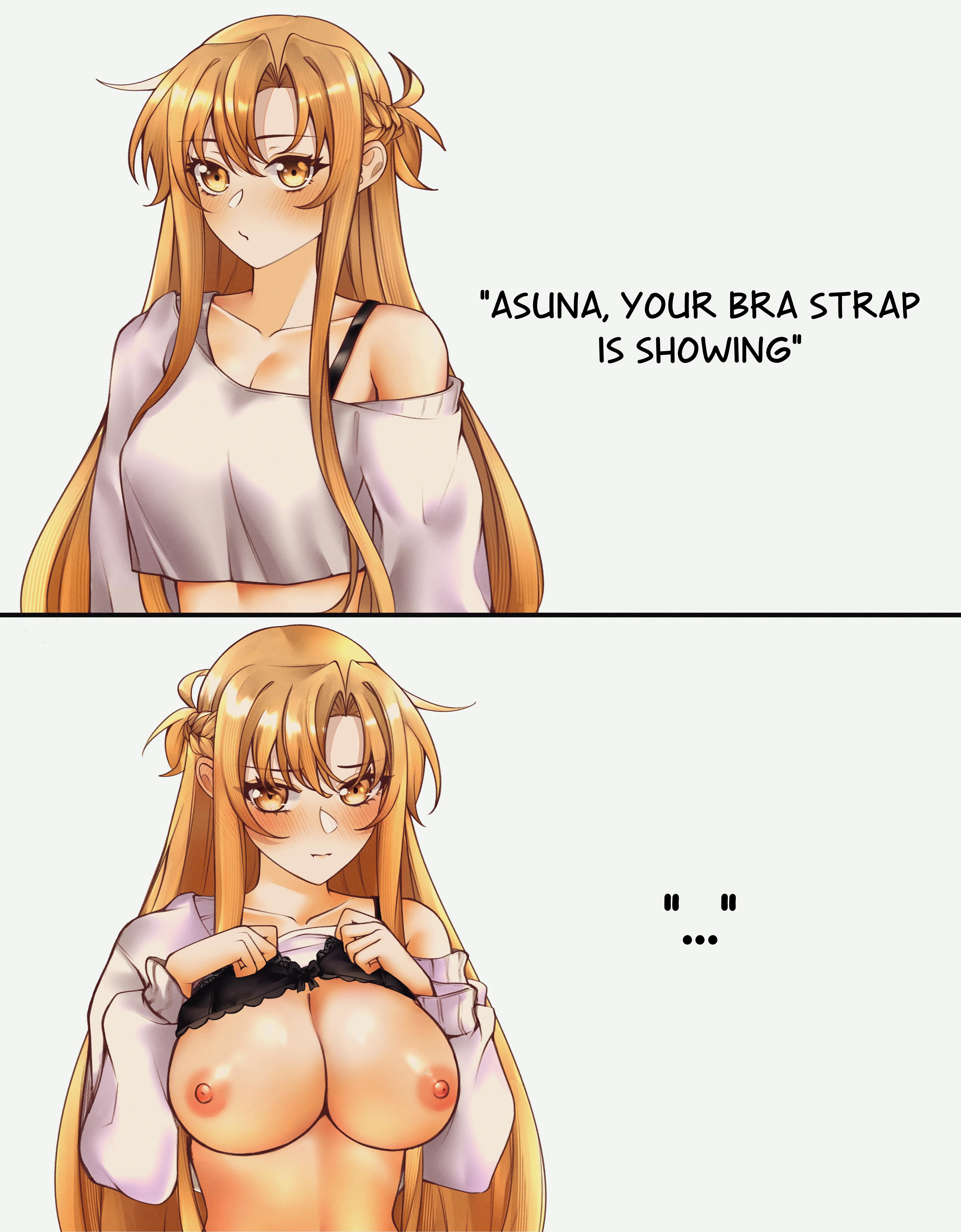 Asuna Yuuki bra strap trend, nude version (rizqyan_3) [Sword Art Online] - rizqyan_3