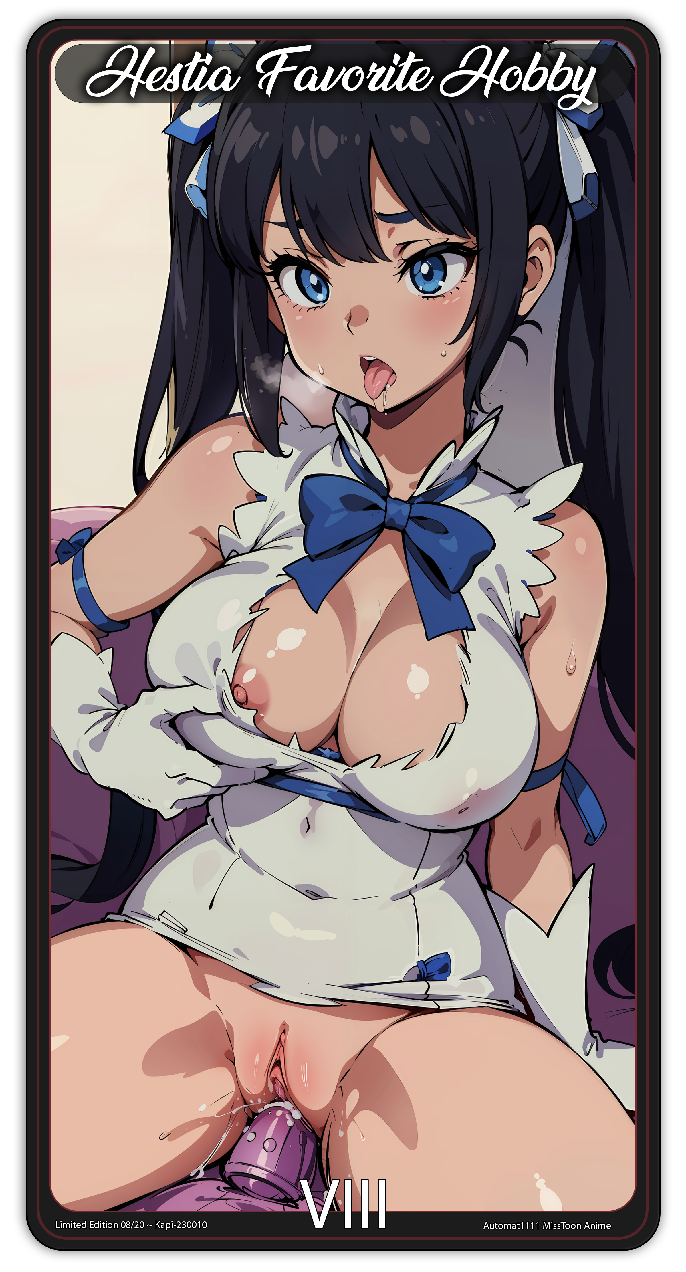 8/20 Card = "Hobbies are great distractions from the worries and troubles that plague daily living," (MasturbationHentai Anime GIF)