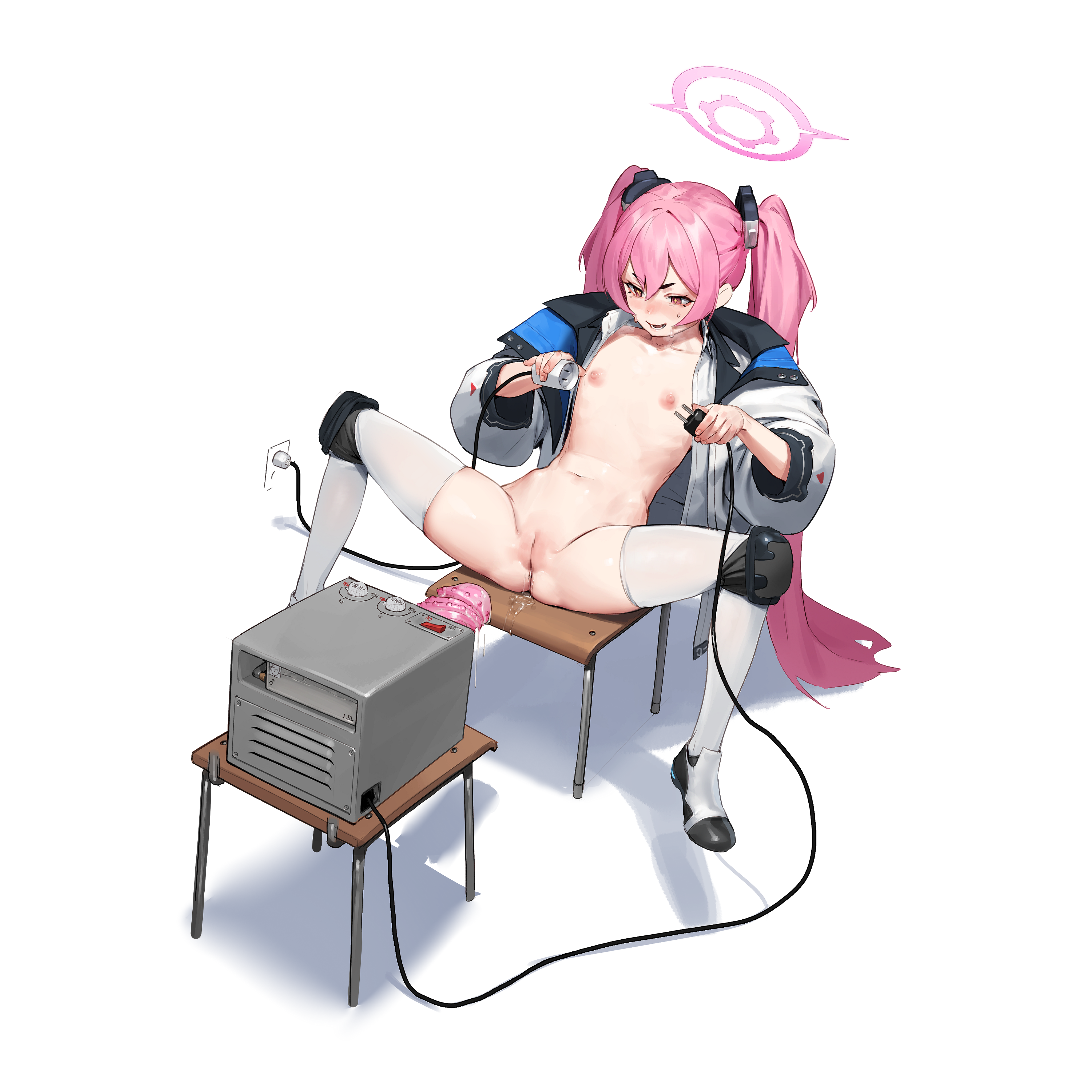She's excited to see how well her new toy works (MasturbationHentai Anime GIF)