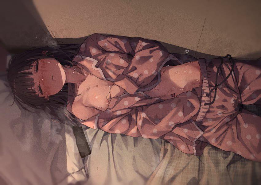I miss hot summer days (MasturbationHentai Anime GIF)