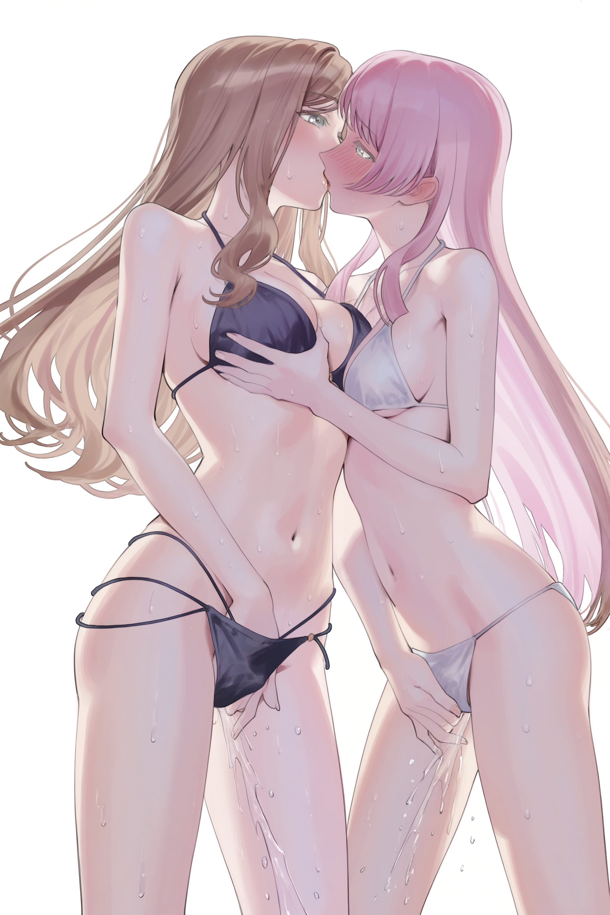 Soyo and Anon kissing and masturbating [BanG Dream!] (Yanagi) - BanG Dream!