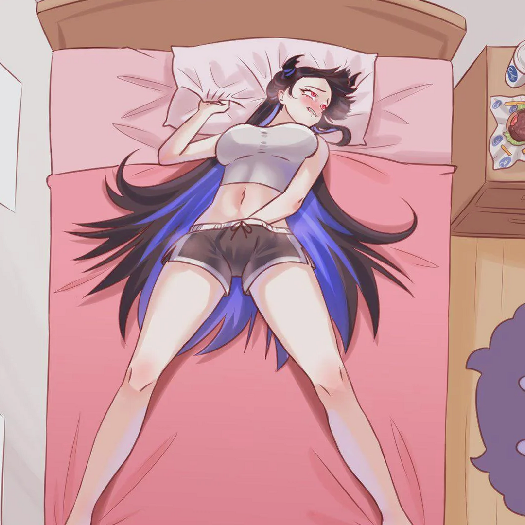 Relieving some stress (MasturbationHentai Anime GIF)