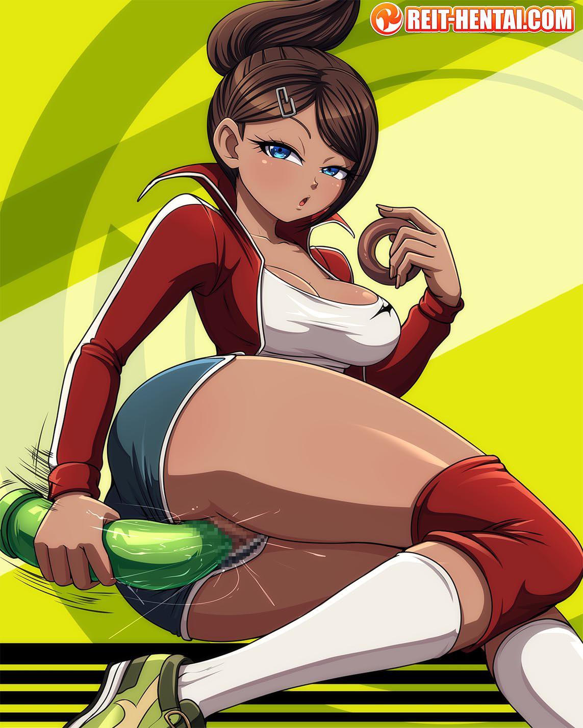 Asahina with a dildo [Danganronpa] - Danganronpa