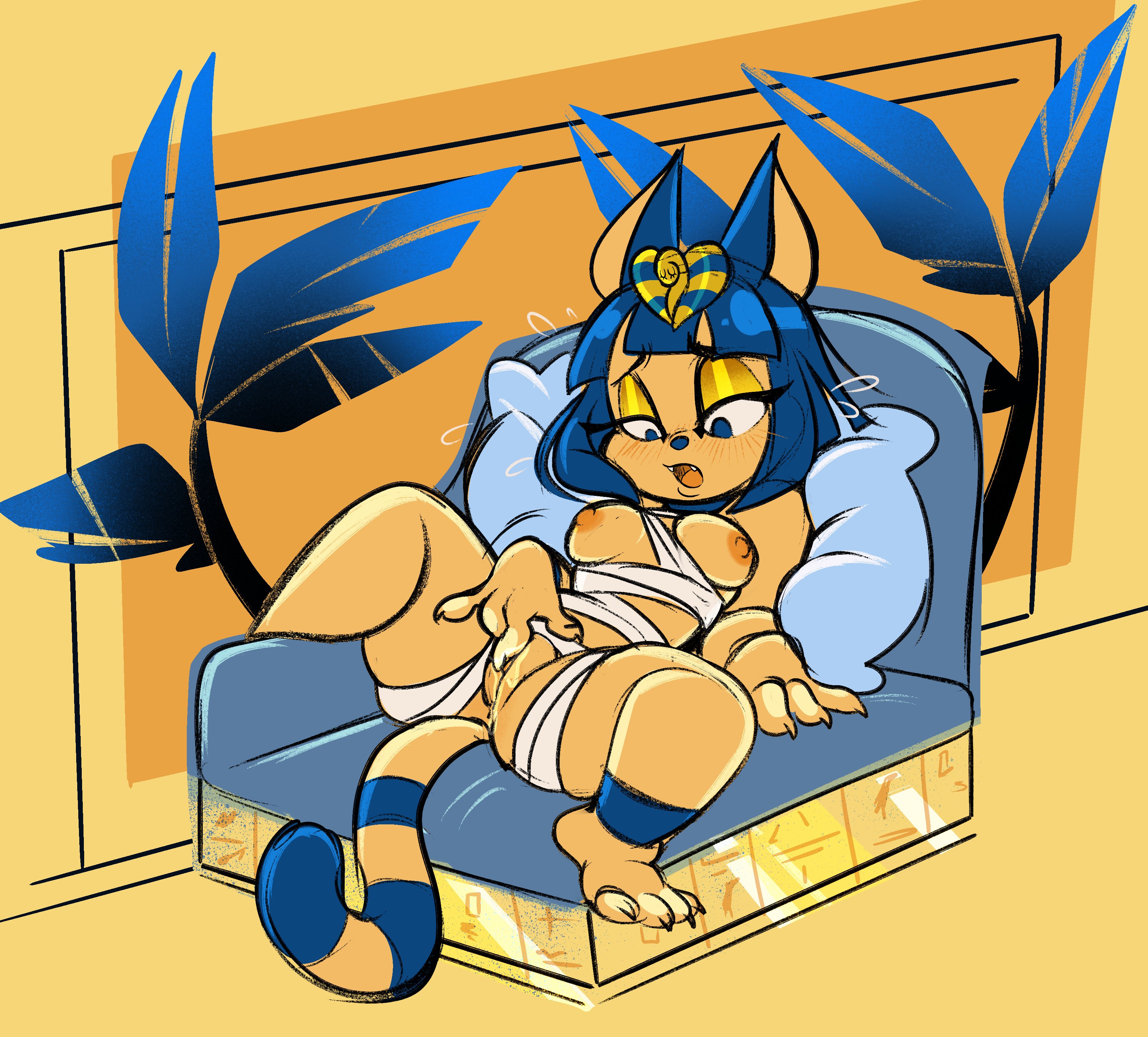 Ankha Relaxing (Fetoscopy) [Animal Crossing] - Fetoscopy