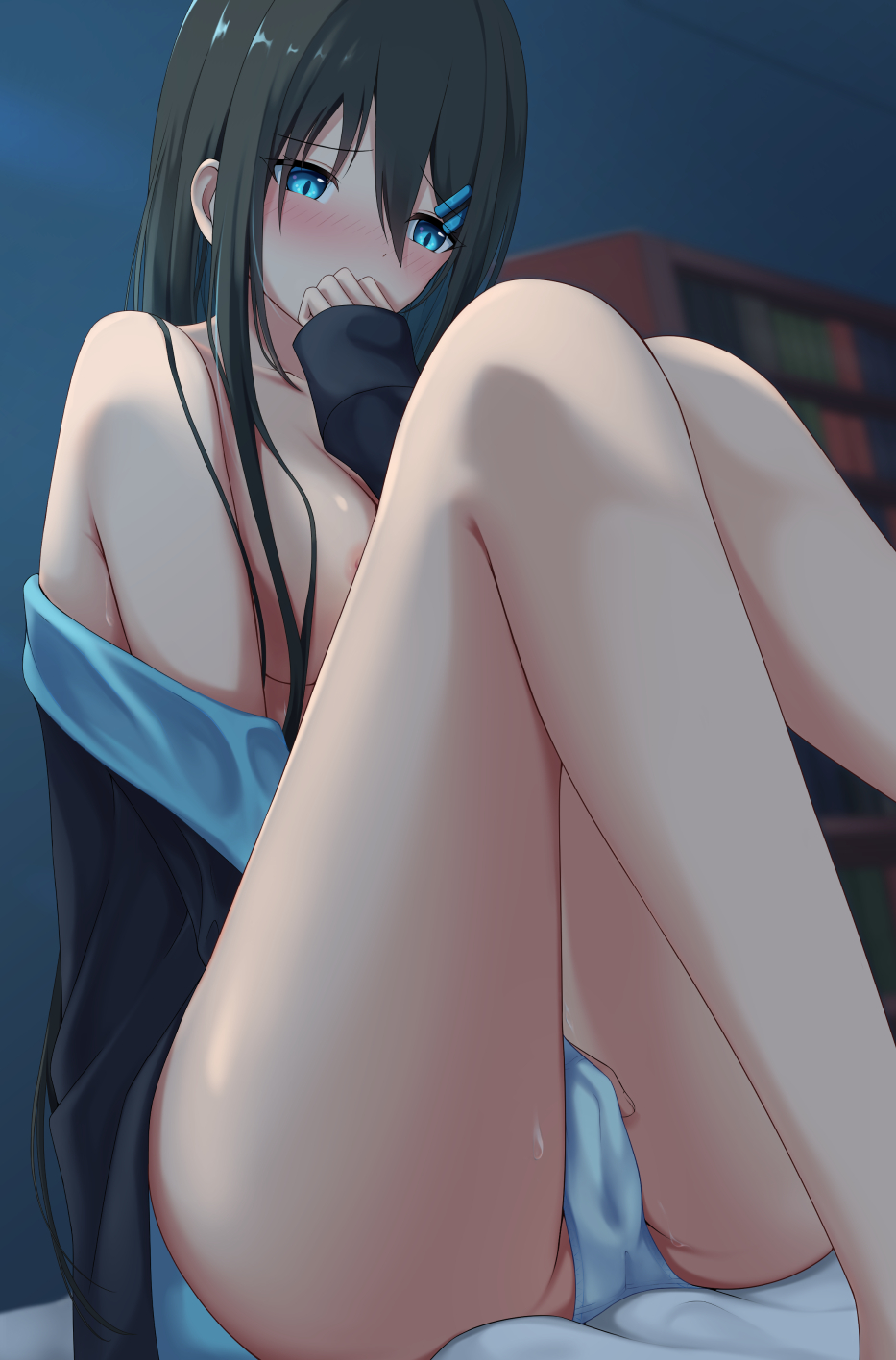 Masturbating before sleep (MasturbationHentai Anime GIF)