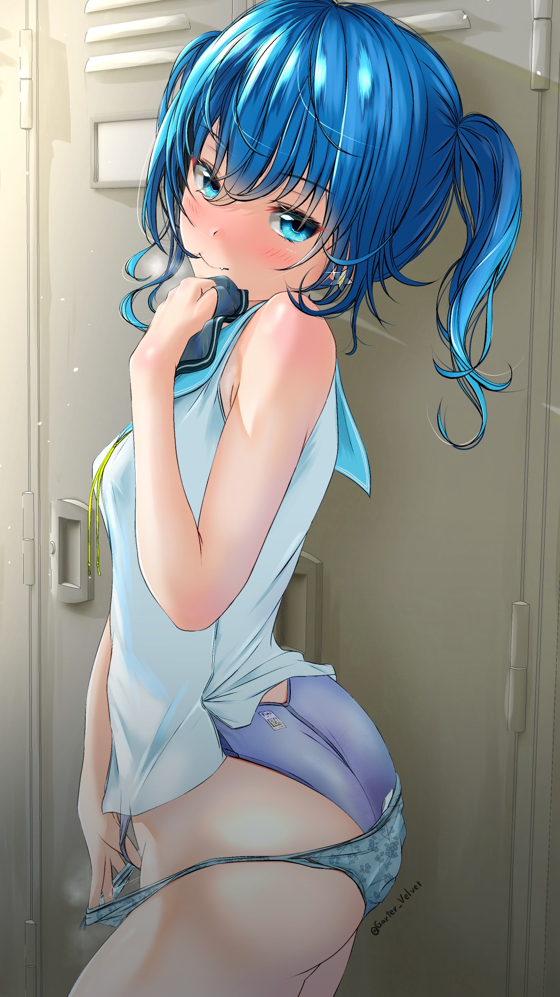 my pussy is soaked. (MasturbationHentai Anime GIF)