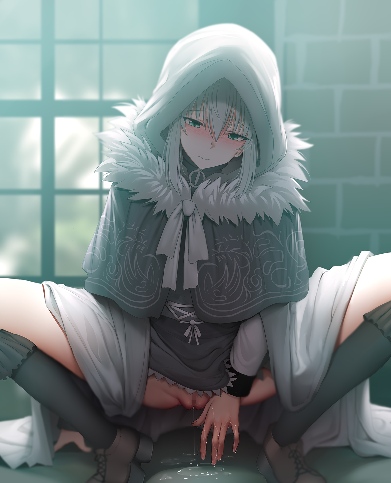 Climax aftermath (MasturbationHentai Anime GIF)