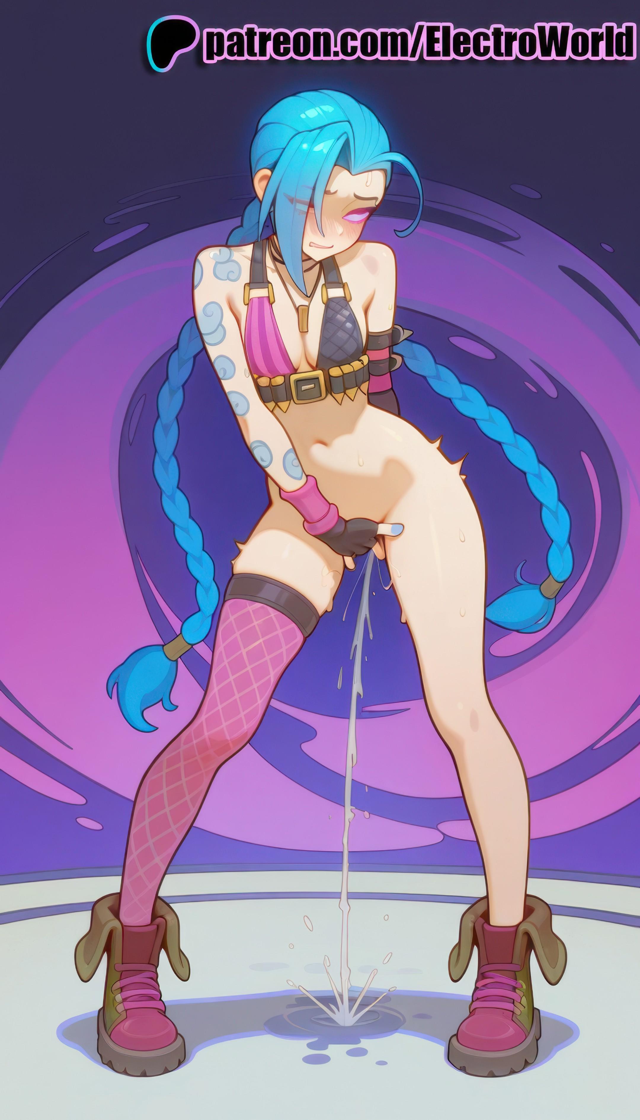 "Fuck...sry... I can't help it..." (MasturbationHentai Anime GIF)