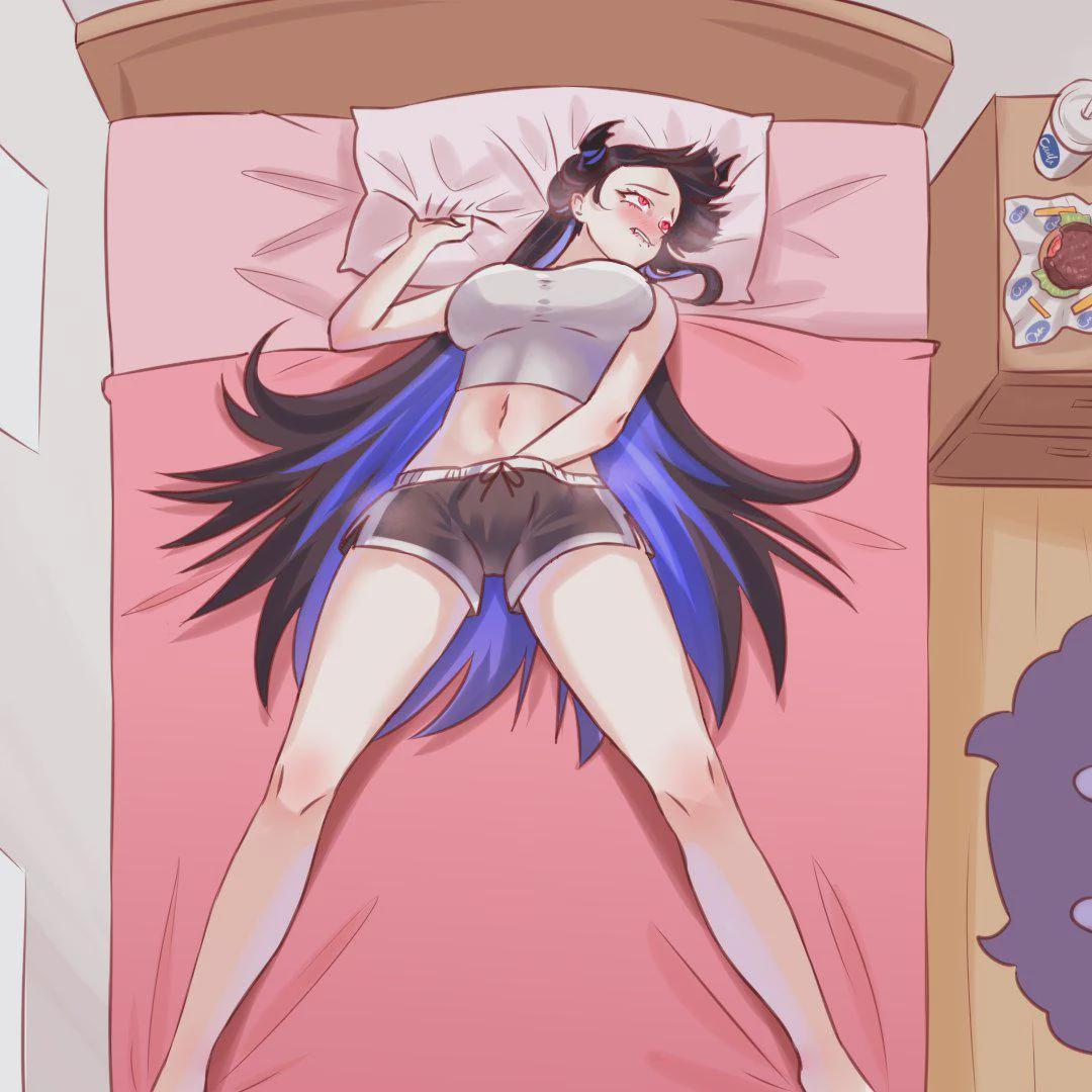 Even has food besides for the burned calories (MasturbationHentai Anime GIF)