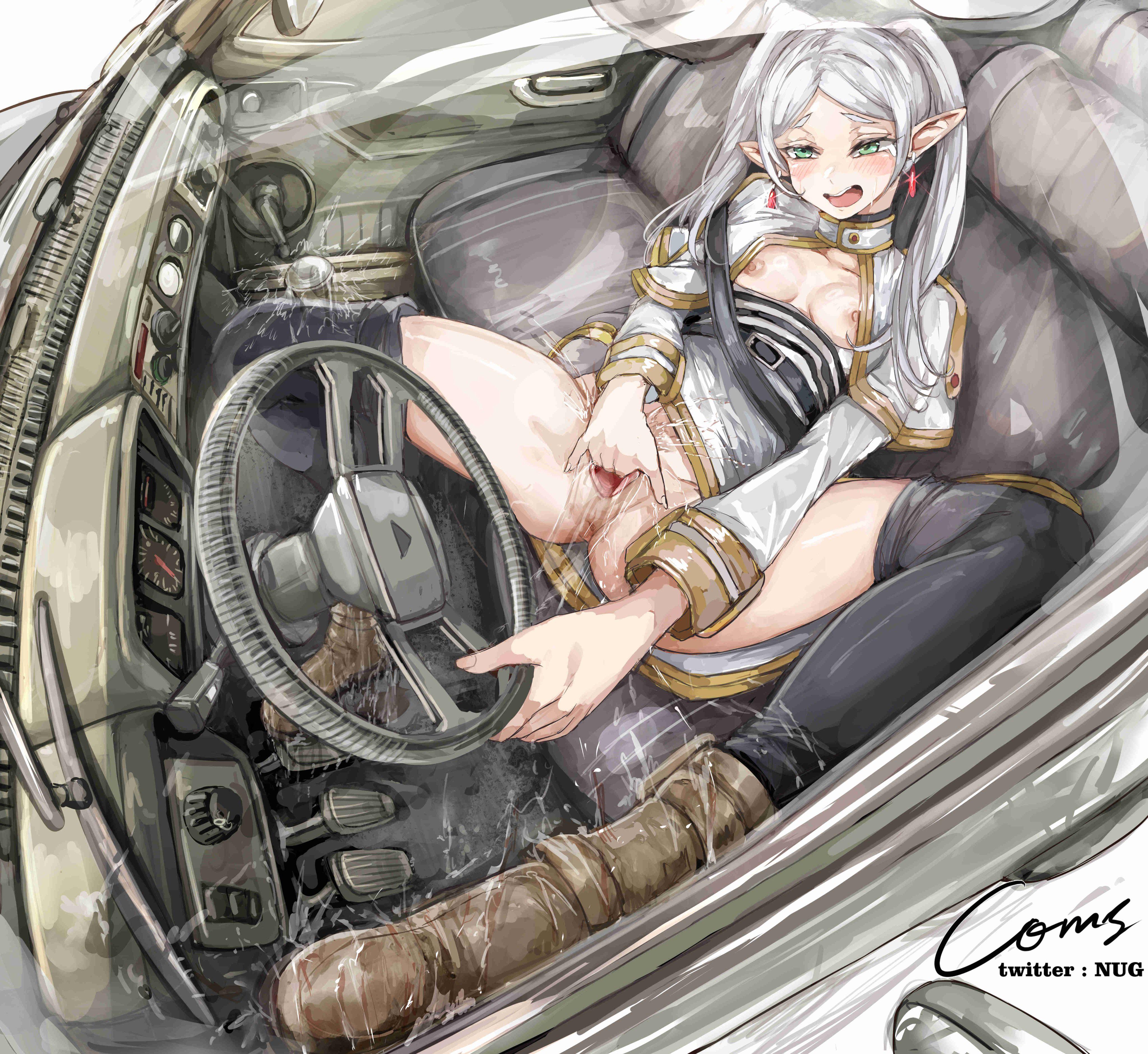 Frieren masturbating in the car (Nui Gurumi) [Sousou No Frieren] - Nui Gurumi