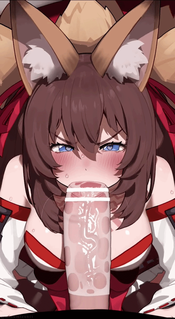 Caleen keemosn blushing during deepthroat [star ocean: anamnesis] (mizumizuni) - star ocean: anamnesis