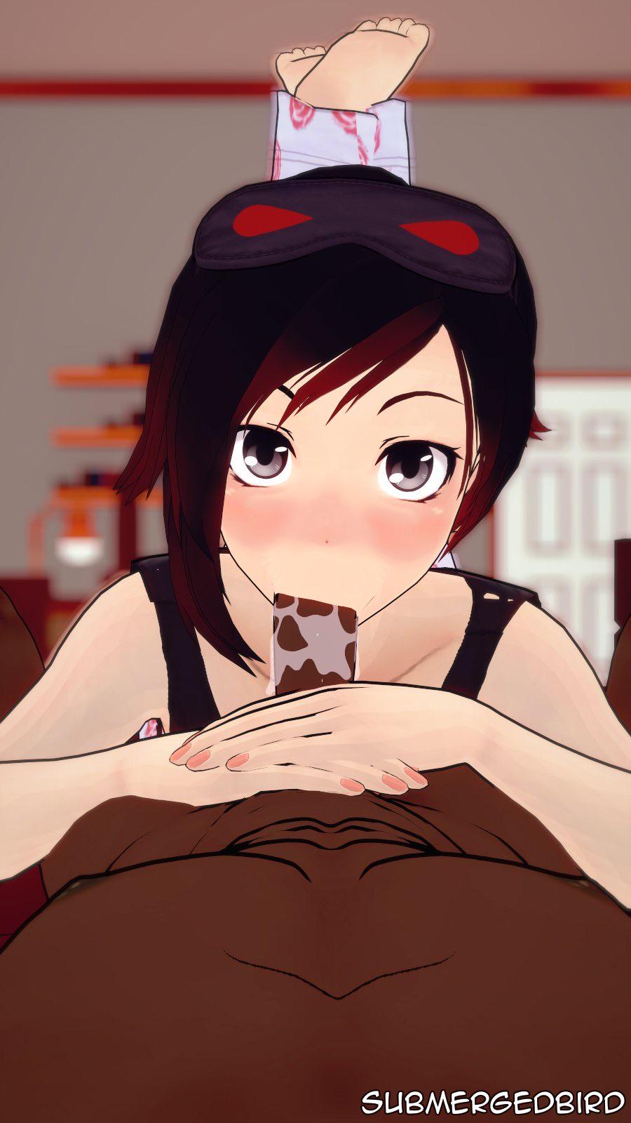 Team RWBY Giving Head [RWBY] (Submergedbird) - RWBY