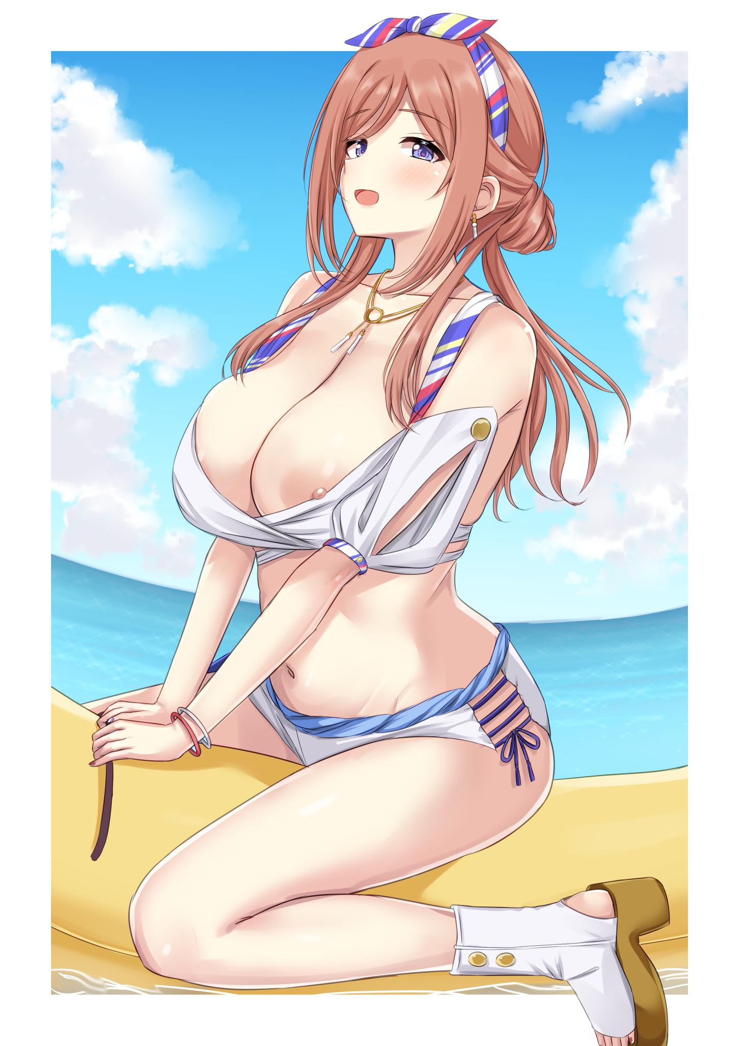 Riding the banana boat (Public Hentai Anime GIF)