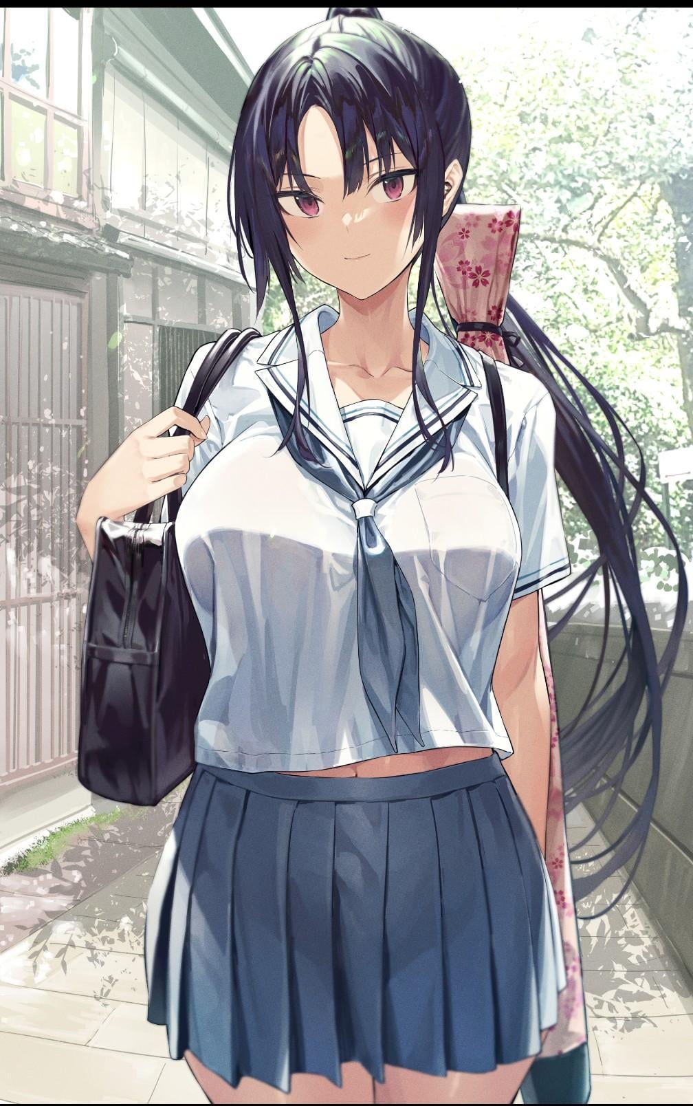 Choosing your outfit as an exhibitionnist is hard between nipple pasties with toys, see through string swimsuit with mask or without it, black lingerie or nothing (Hiiragi Yuuichi) (Kendou Shoujo - ch 5) - Hiiragi Yuuichi