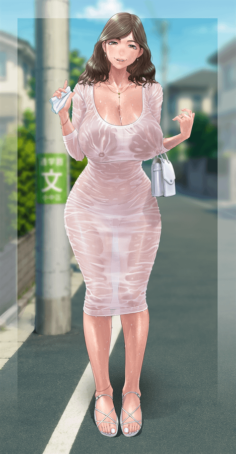 A white wet dress that became see through for this plump MILF get her some creampie sex on the parking lot with nipple piercing and jewlery on her clit (Chichi maro/乳まろ) - Chichi maro/乳まろ