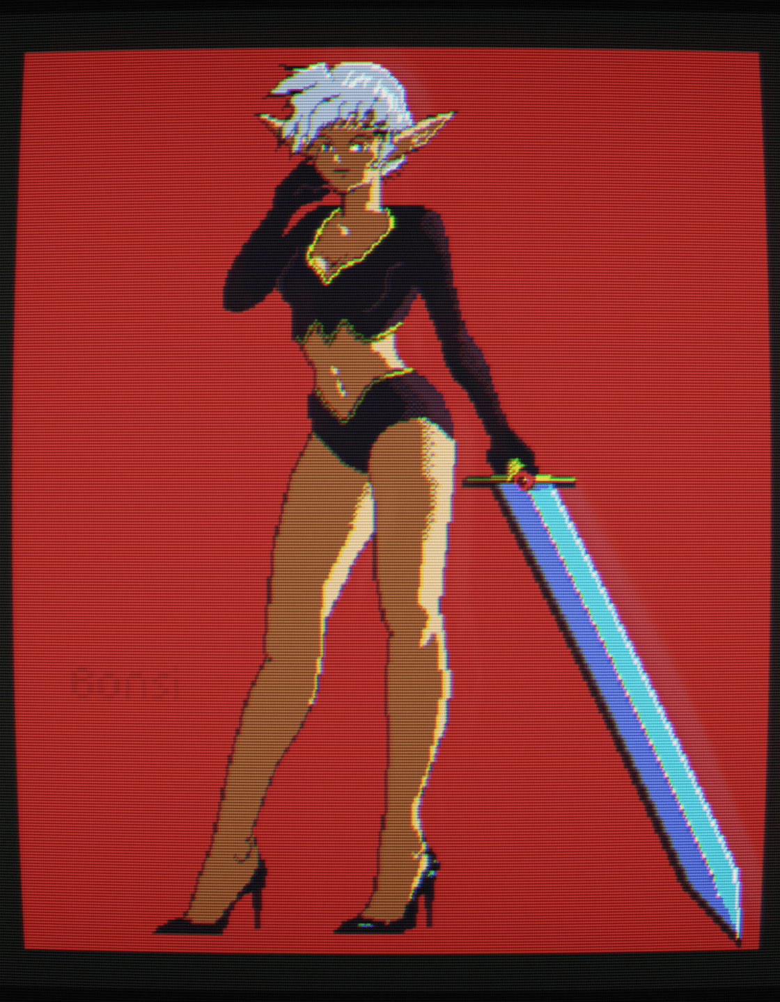 Pixel Girls (Public Hentai Anime GIF)