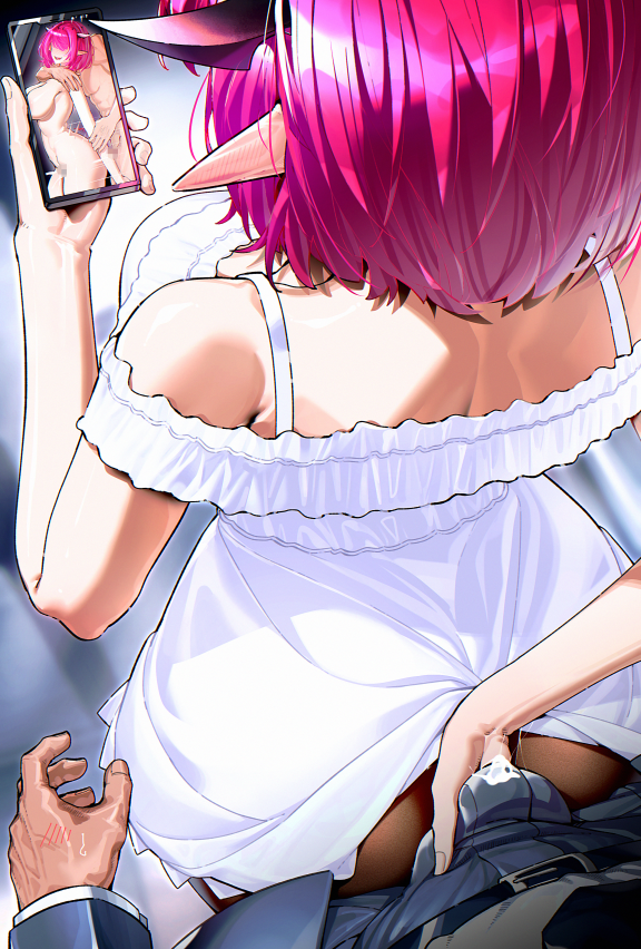 Getting teased in a crowded train (Public Hentai Anime GIF)