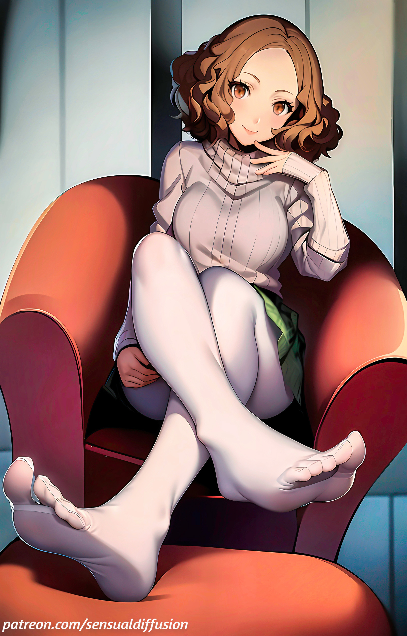 Okumura Haru fanart. (animelegs Anime GIF)