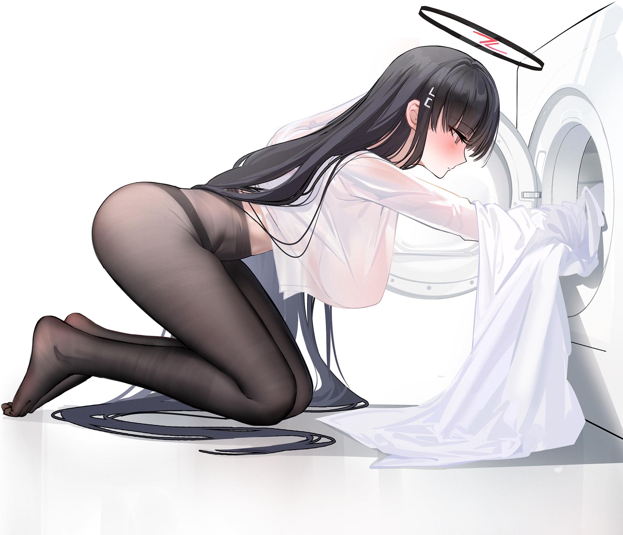 Rio doing laundry [Blue Archive] - Blue Archive