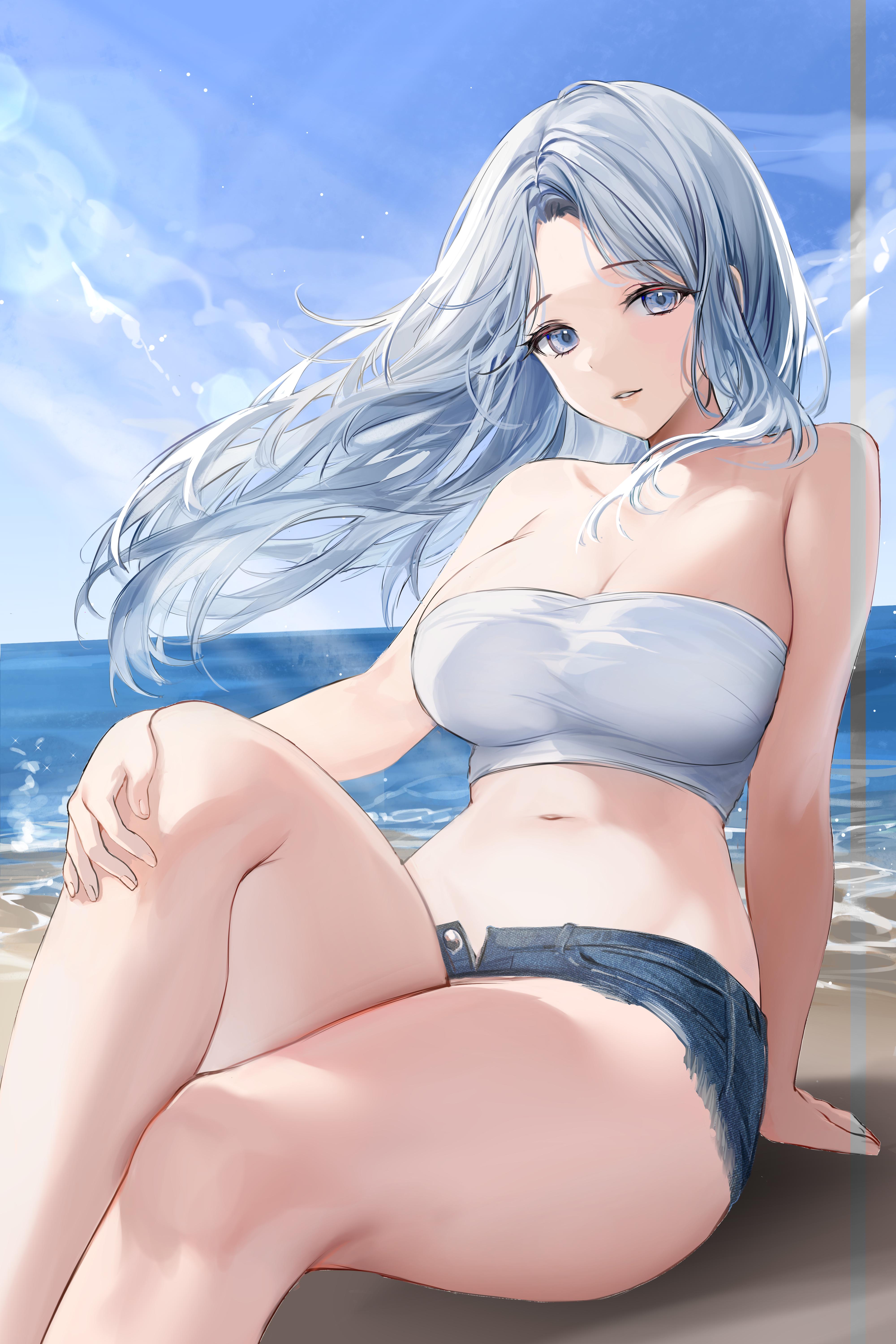 Blue Hair Hot Pants [Original] - Original