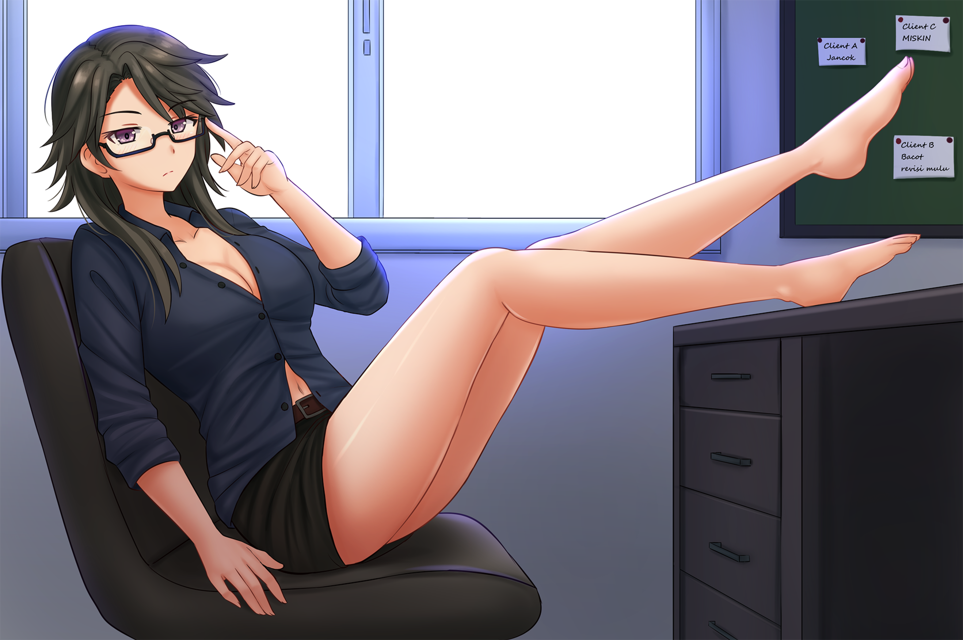 Taka turning up the heat in the office (kazenokaze) [Nijisanji] - kazenokaze