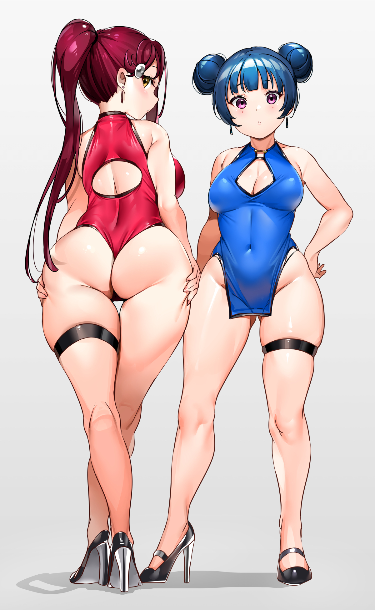 Riko and Yoshiko – THICC Thighs Save Lives (Tem10) [Love Live! Sunshine!!] - Tem10