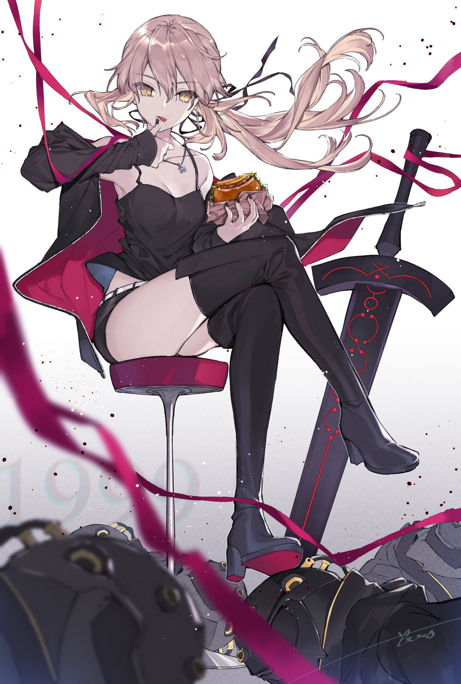 Alter Having a Burger [FGO] - FGO