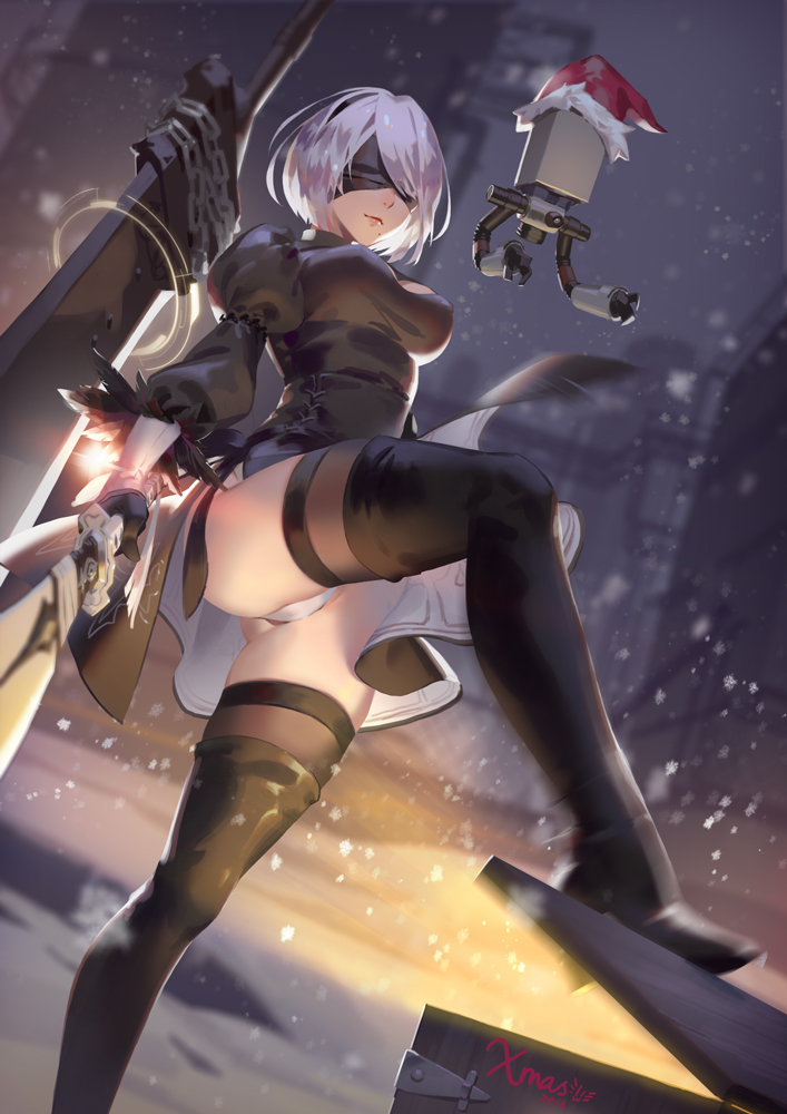 Merry Christmas from 2B [NieR:Automata] - NieR:Automata