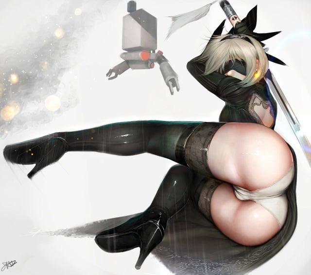 Thicc Cyber Thighs [nier Automata] - nier Automata