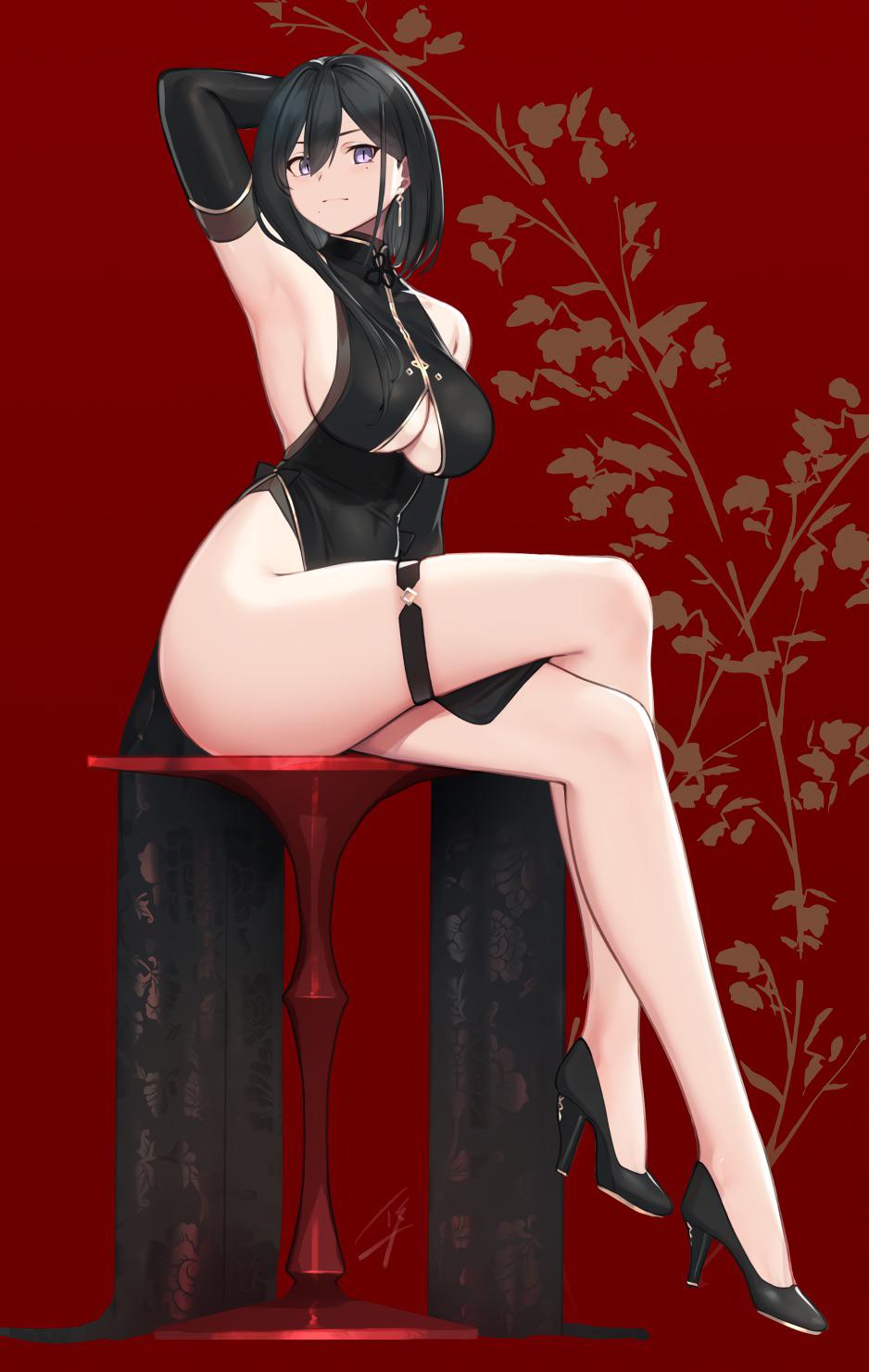 Thighs in Black (ハヤブサ) [Original] - ハヤブサ