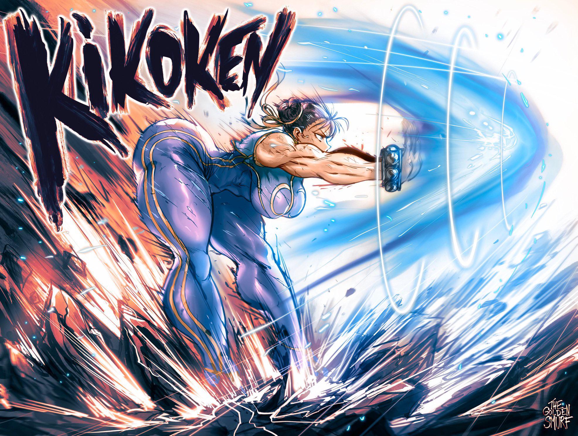 Chun-Li unleashing Kikoken (TheGoldenSmurf) [Street Fighter] - TheGoldenSmurf