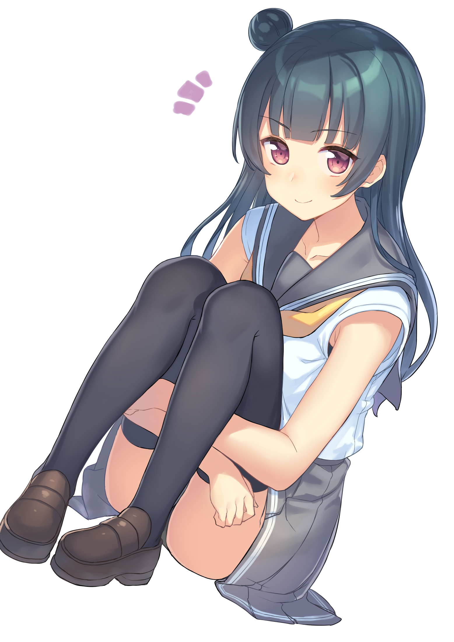 Sitting down, knees up [Love Live! Sunshine!!] - Love Live! Sunshine!!