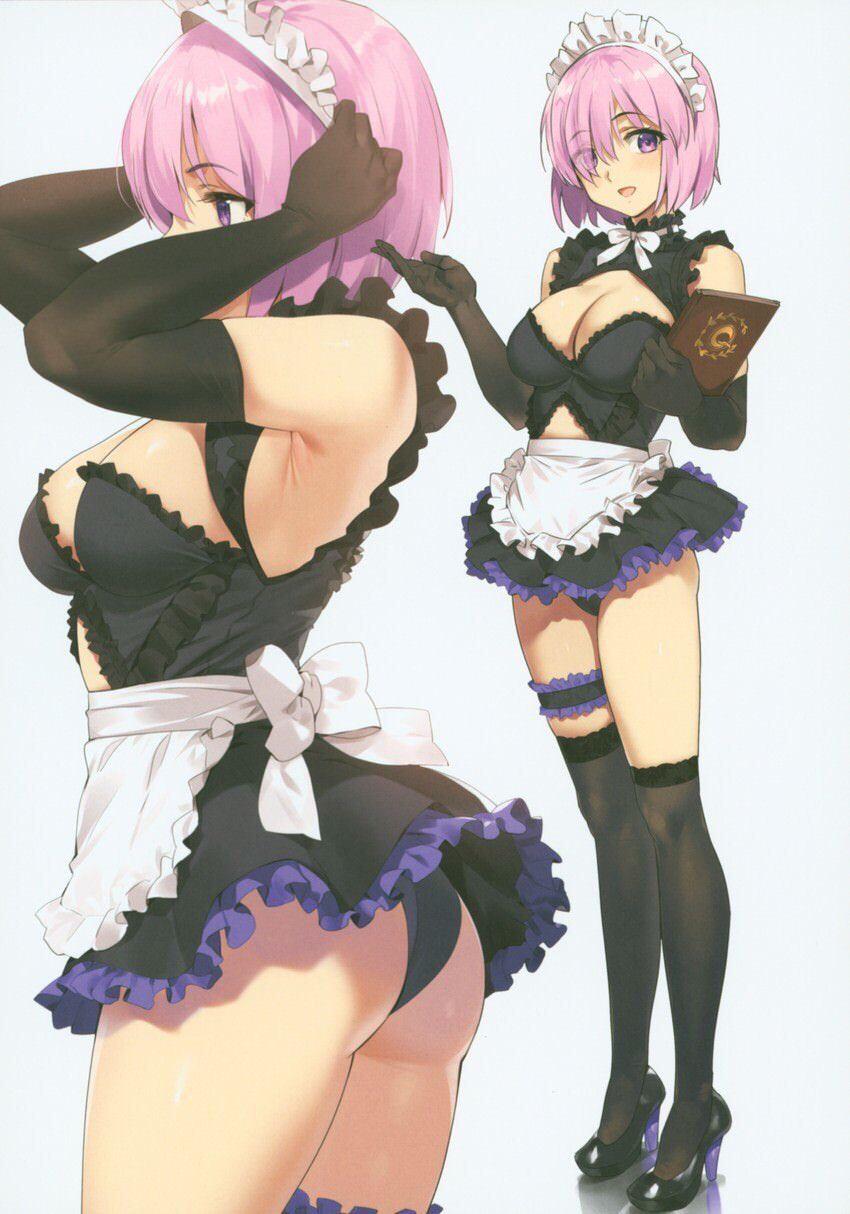 Mashu at your service! (animelegs Anime GIF)