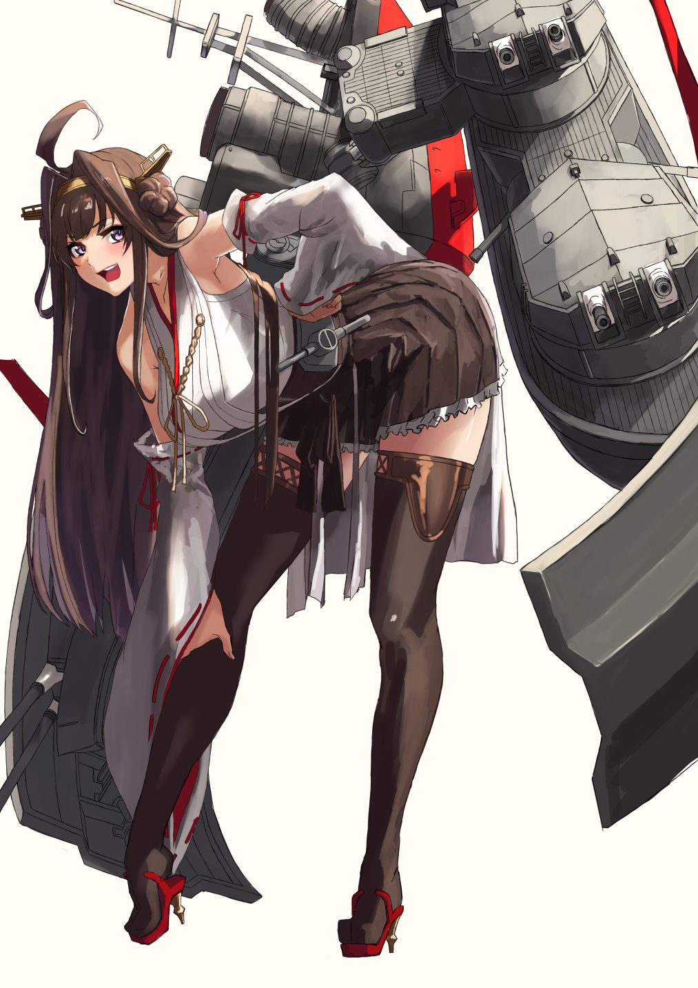 A very leggy Kongou [Kantai Collection] - Kantai Collection
