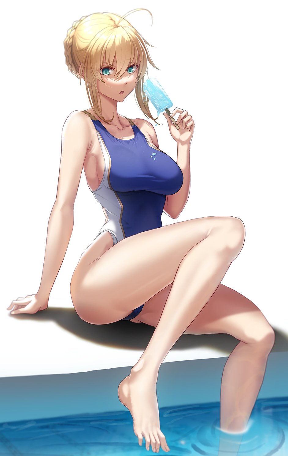 Lancer Artoria at the pool (SOLar_Bim) [Fate/Grand Order] - SOLar_Bim