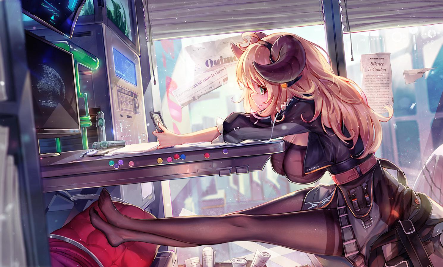 Black Tights! (animelegs Anime GIF)