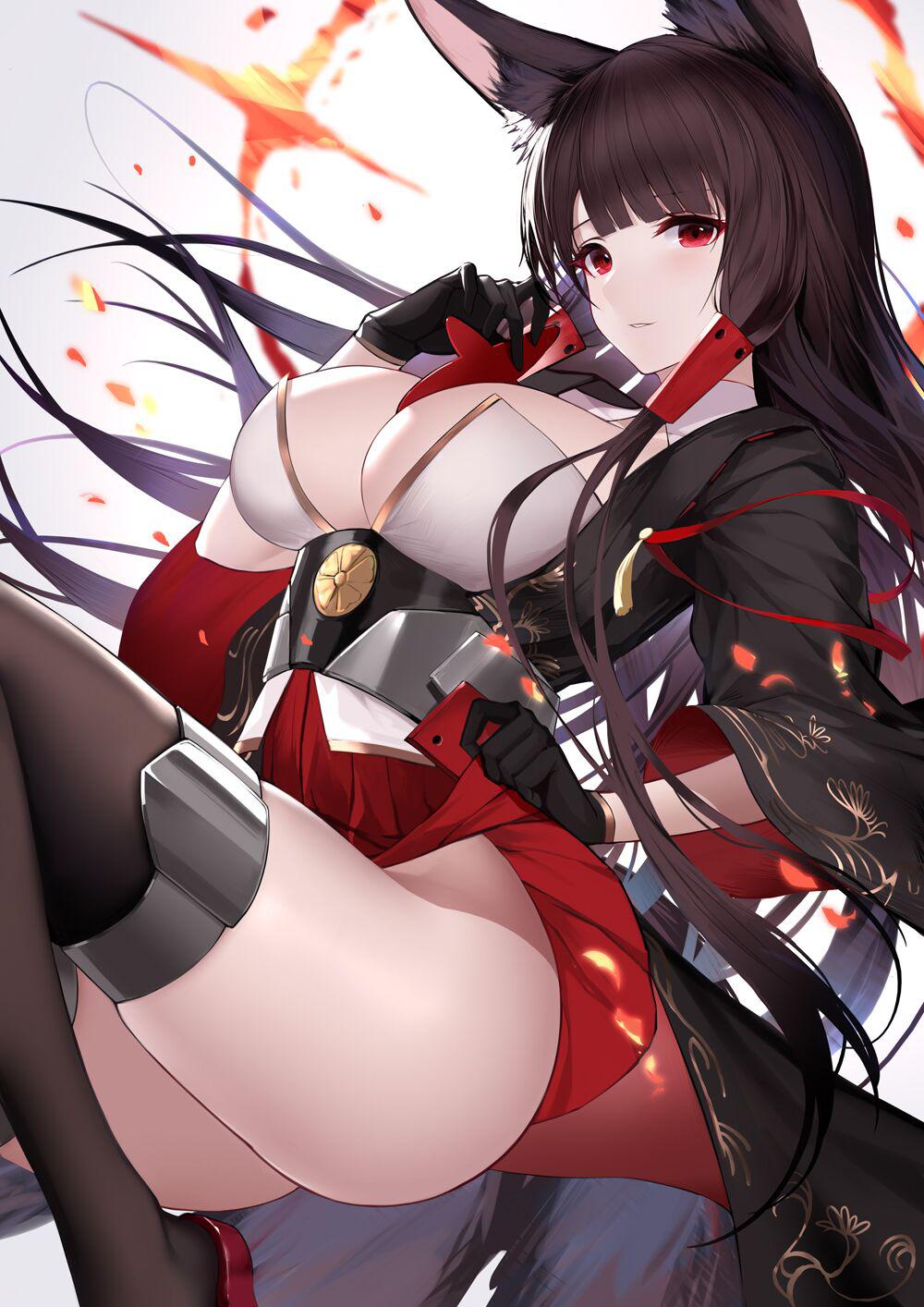 Akagi giving a peek of her scrumptious hip (An Yasuri) [Azur Lane] - An Yasuri