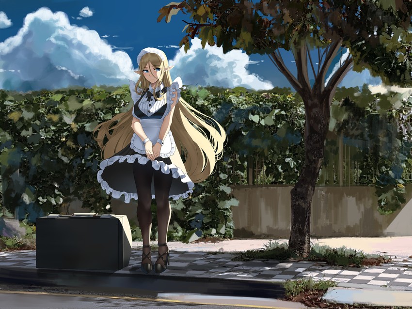 Elven Maid on her way to work for you [Original] - Original
