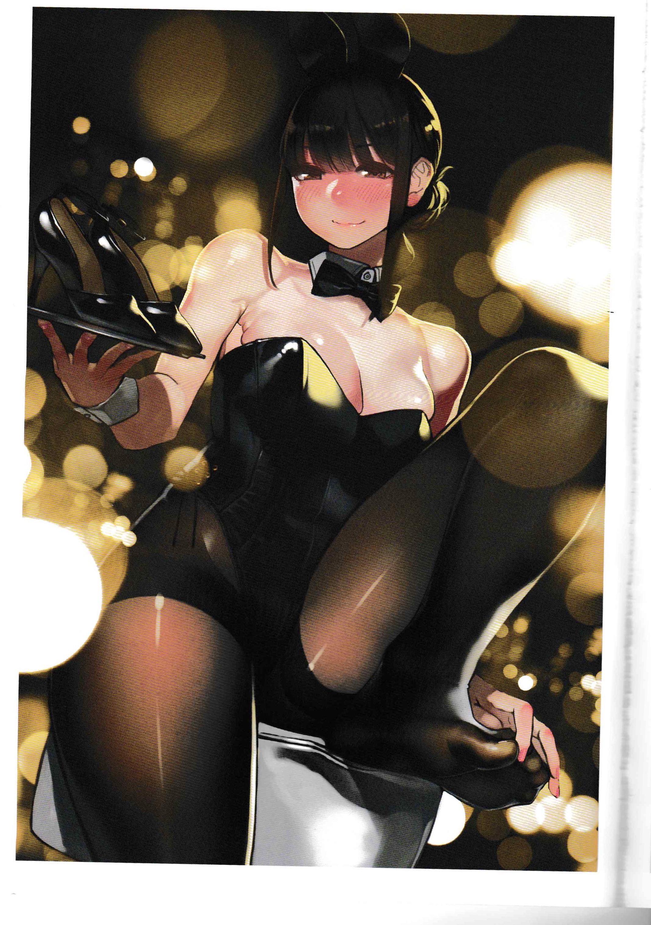 Yomu Tights (Shiro inc) Bunny in Black nylon Tights - Shiro inc