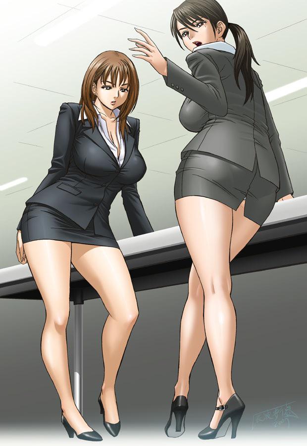 Two sexy office ladies in heels [Original] - Original