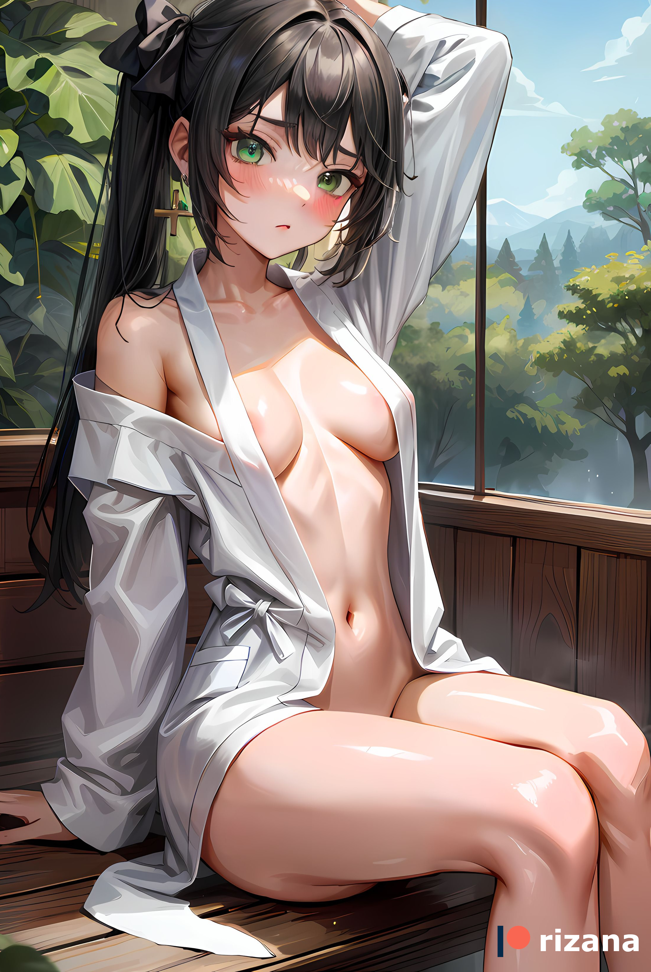 Sexy sauna time with Mona [Genshin Impact] - Genshin Impact